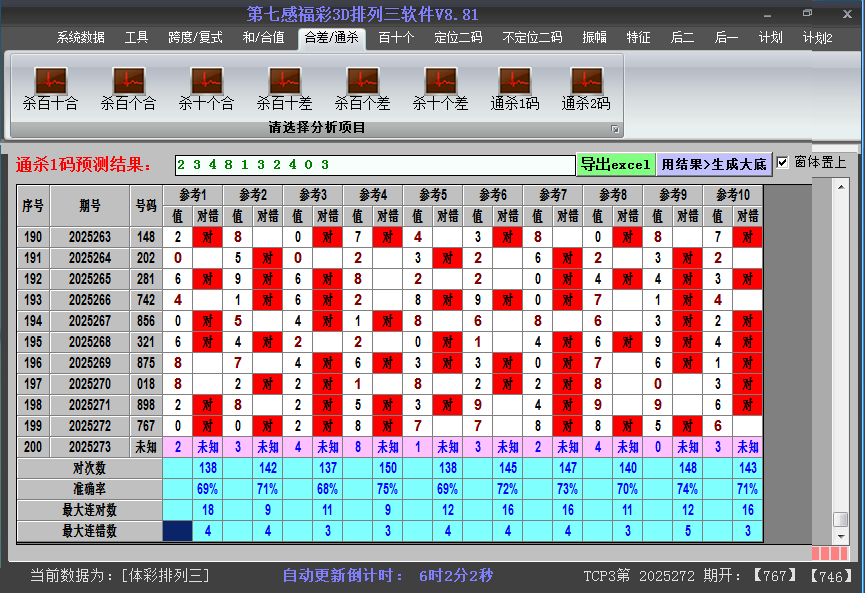 排列三软件杀码截图2025273