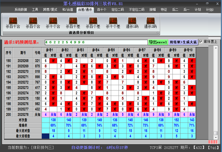 排列三软件杀码截图2025278