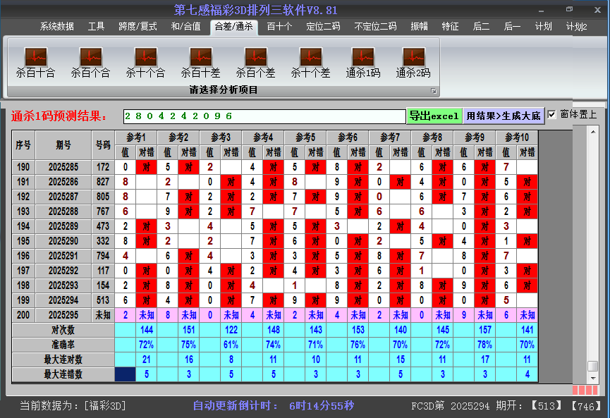福彩3d软件杀码截图2025295