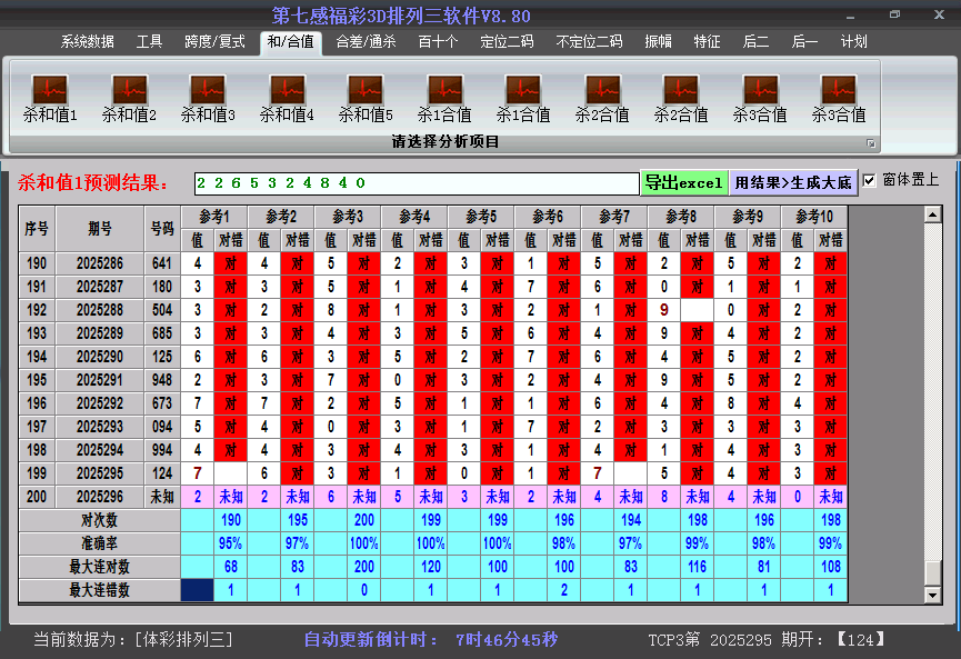 排列三软件杀和值截图2025296