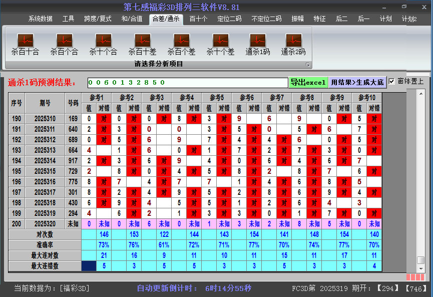 福彩3d软件杀码截图2025320