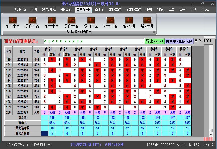 排列三软件杀码截图2025323