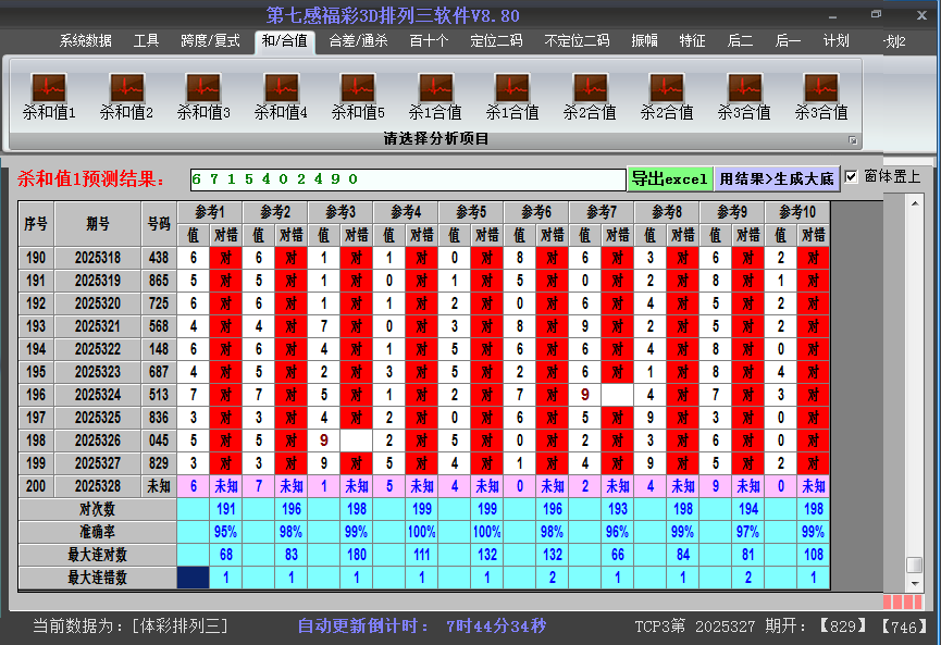 排列三软件杀和值截图2025328
