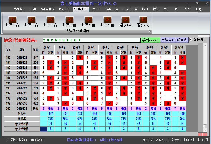 福彩3d软件杀码截图2025331